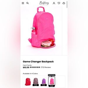 BuffBunny Game Changer Backpack Hard Candy